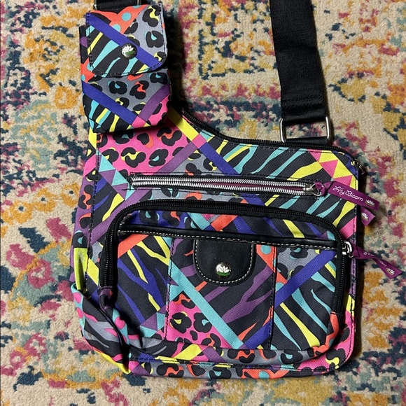 Lily Bloom Multicolor Crossbody Bag 80s Retro Vibes - Picture 2 of 4